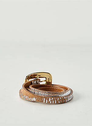 Ceinture effet matière satinée argent POST & CO femme