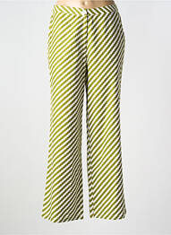 Pantalon large tissage popeline taille normale vert COMPAÑIA FANTASTICA femme