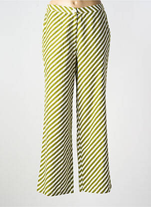 Pantalon large fermeture zippée sous rabat boutonné taille normale vert COMPAÑIA FANTASTICA femme