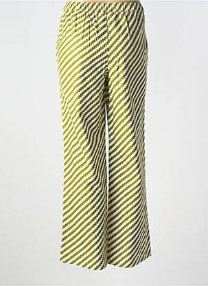 Pantalon large tissage popeline taille normale vert COMPAÑIA FANTASTICA femme