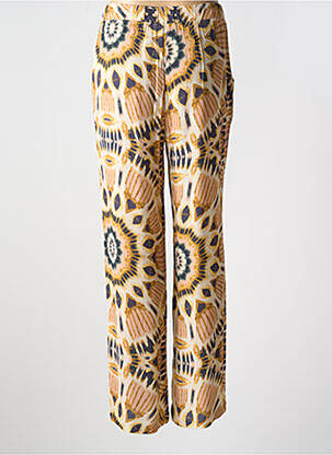 Pantalon droit tissage crêpe taille normale beige IVY BEAU femme