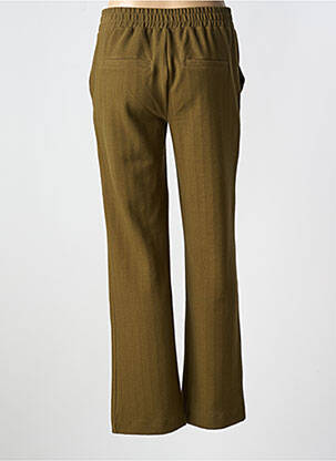 Pantalon droit stretch taille normale vert IVY BEAU femme