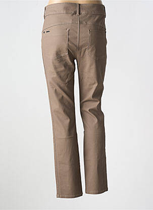 Pantalon slim tissage enduit taille normale marron STREET ONE femme
