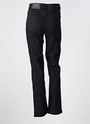 Jeans coupe slim stretch taille haute noir BASE LEVEL femme