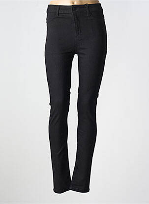 Jeans skinny taille haute taille haute noir BASE LEVEL femme