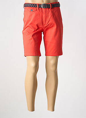 Bermuda taille à pinces taille normale orange HUBLOT homme