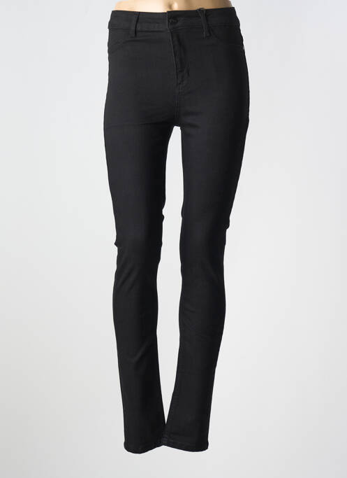 Jeans skinny taille haute taille haute noir BASE LEVEL femme