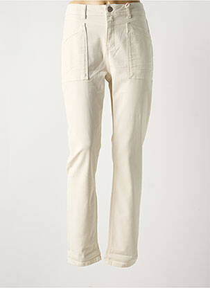 Jeans coupe slim stretch taille normale beige STREET ONE femme