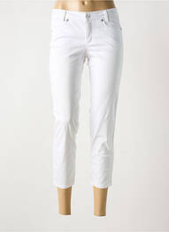 Pantalon 7/8 stretch taille normale blanc STREET ONE femme