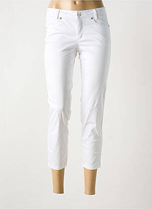 Pantalon 7/8 stretch taille normale blanc STREET ONE femme