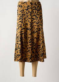 Jupe longue fermeture zippée au dos marron IVY BEAU femme