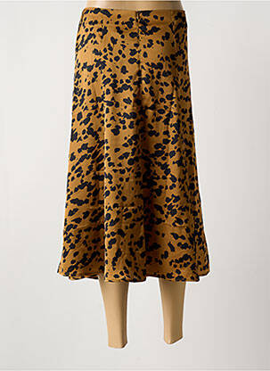 Jupe longue fermeture zippée au dos marron IVY BEAU femme