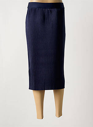 Jupe mi-longue stretch bleu STREET ONE femme