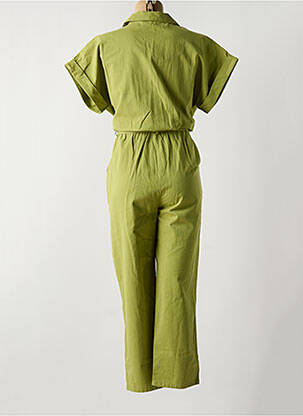 Combi-pantalon fermeture boutonnée sur le devant manches courtes vert COMPAÑIA FANTASTICA femme