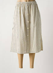 Jupe mi-longue beige COMPAÑIA FANTASTICA pour femme seconde vue