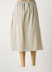 Jupe mi-longue beige COMPAÑIA FANTASTICA pour femme seconde vue