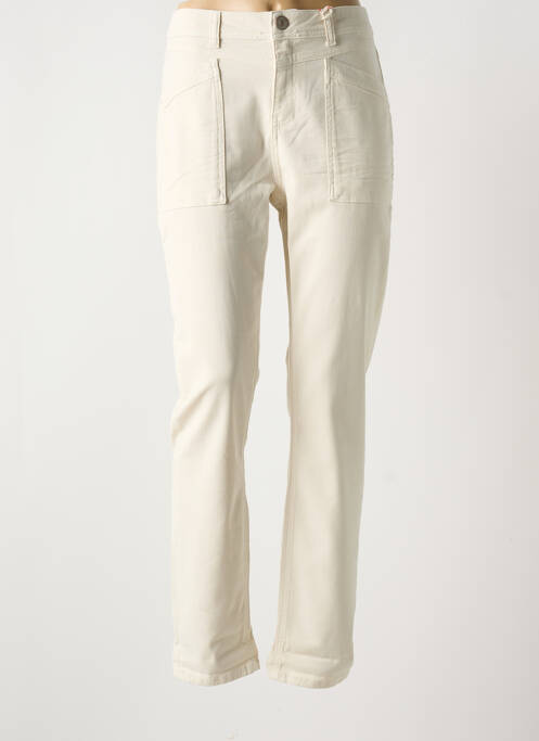 Jeans coupe slim beige STREET ONE pour femme