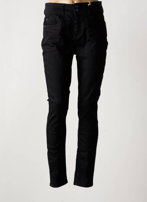 Jeans coupe slim noir STREET ONE pour femme