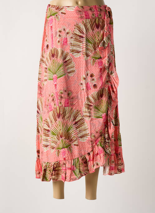 Jupe longue rose IVY BEAU pour femme