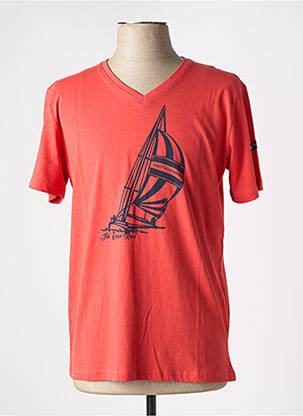 T-shirt coupe cintrée manches courtes orange HUBLOT homme