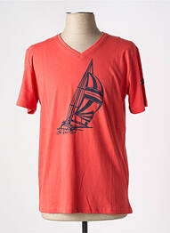 T-shirt coupe cintrée manches courtes orange HUBLOT homme