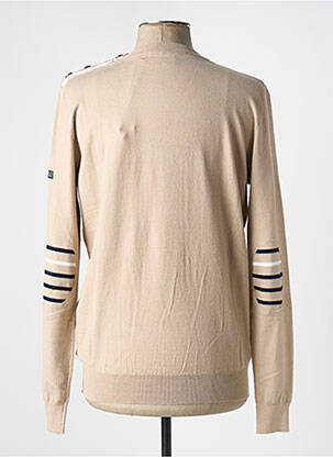 Pull stretch manches longues beige HUBLOT homme