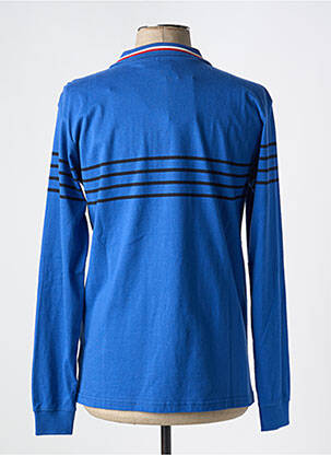 Polo manches longues manches longues bleu HUBLOT homme
