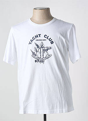 T-shirt stretch manches courtes blanc HUBLOT homme