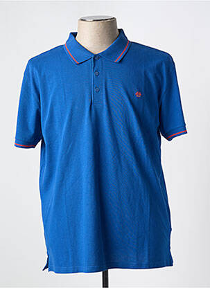 Polo stretch manches courtes bleu HUBLOT homme