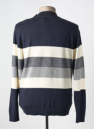 Pull stretch manches longues bleu HUBLOT homme