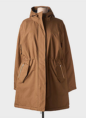 Parka finition intérieure doublure satiné a capuche marron HUBLOT homme