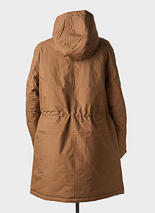 Parka finition intérieure doublure satiné a capuche marron HUBLOT homme