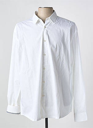 Chemise manches longues blanc HUBLOT pour homme