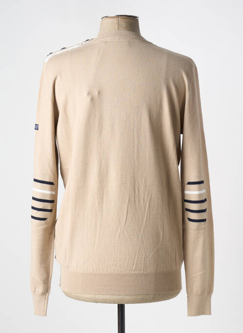 Pull stretch manches longues beige HUBLOT homme