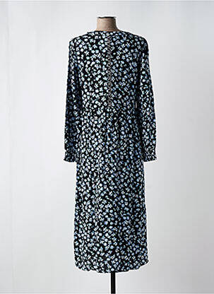 Robe mi-longue imprimé fleurs manches longues noir STREET ONE femme