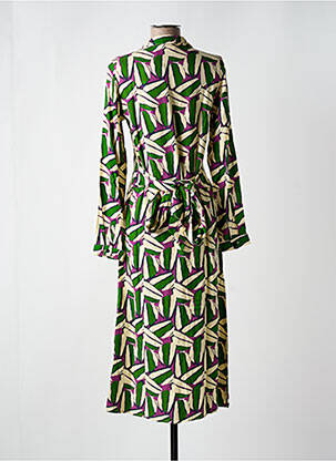Robe longue manches longues manches longues vert COMPAÑIA FANTASTICA femme