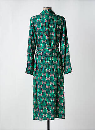 Robe longue manches longues manches longues vert COMPAÑIA FANTASTICA femme