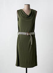 Robe mi-longue vert QUATRE VINGT JOURS pour femme seconde vue