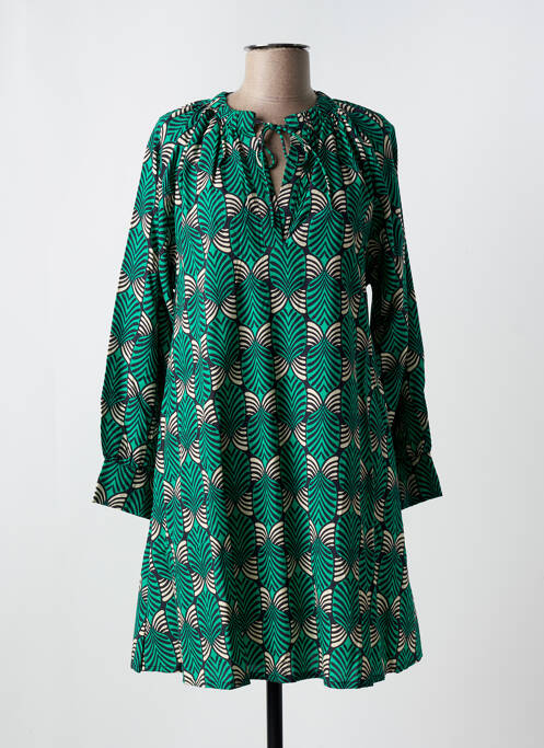 Robe courte vert COMPAÑIA FANTASTICA pour femme