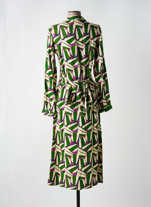 Robe longue vert COMPAÑIA FANTASTICA pour femme