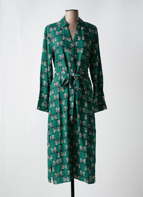 Robe longue vert COMPAÑIA FANTASTICA pour femme