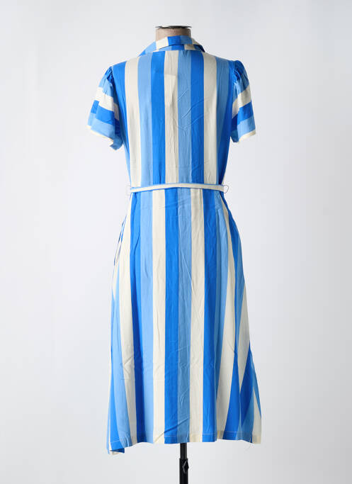 Robe mi-longue bleu COMPAÑIA FANTASTICA pour femme