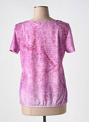 T-shirt sérigraphie floquée manches courtes violet STREET ONE femme