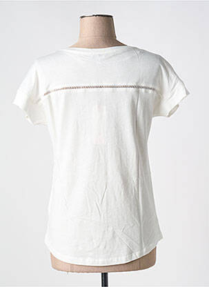T-shirt sérigraphie floquée manches courtes blanc STREET ONE femme