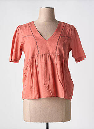 Blouse manches courtes manches courtes orange COMPAÑIA FANTASTICA femme