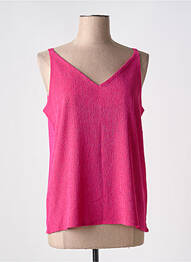 Débardeur coupe droite sans manche rose STREET ONE femme
