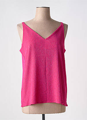 Débardeur coupe droite sans manche rose STREET ONE femme