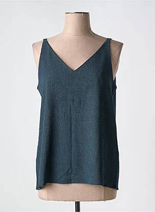Débardeur coupe droite sans manche bleu STREET ONE femme