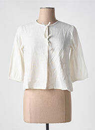 Blouse col rond manches 3/4 blanc COMPAÑIA FANTASTICA femme