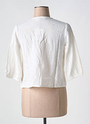 Blouse col rond manches 3/4 blanc COMPAÑIA FANTASTICA femme